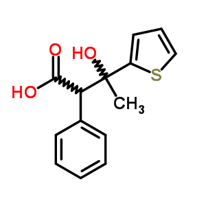 2-Thiophenepropanoicacid, b-hydroxy-b-methyl-a-phenyl-Structure,5449-23-0Structure 2-Thiophenepropanoicacid, b-hydroxy-b-methyl-a-phenyl- Structure,5449-23-0Structure