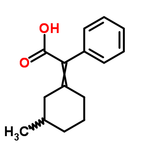 Benzeneacetic acid, a-(3-methylcyclohexylidene)-Structure,5449-30-9Structure Benzeneacetic acid, a-(3-methylcyclohexylidene)- Structure,5449-30-9Structure
