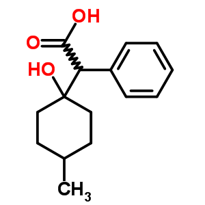 Benzeneacetic acid, a-(1-hydroxy-4-methylcyclohexyl)-Structure,5449-33-2Structure Benzeneacetic acid, a-(1-hydroxy-4-methylcyclohexyl)- Structure,5449-33-2Structure