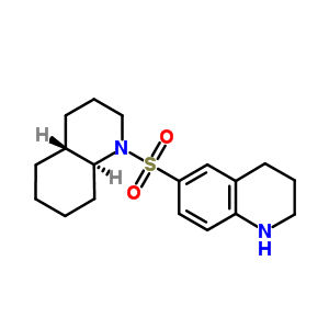 6-[[(4aR,8aS)-3,4,4a,5,6,7,8,8a-八氫-2H-喹啉-1-基]磺?；鵠-1,2,3,4-四氫喹啉結(jié)構(gòu)式_5455-90-3結(jié)構(gòu)式