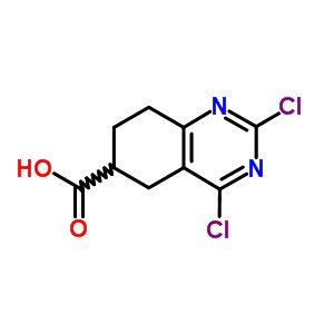 2,4-Dichloro-5,6,7,8-tetrahydroquinazoline-6-carboxylic acidStructure,5458-56-0Structure 2,4-Dichloro-5,6,7,8-tetrahydroquinazoline-6-carboxylic acid Structure,5458-56-0Structure