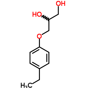 3-(P-乙基苯氧基)-1,2-丙二醇結(jié)構(gòu)式_54581-92-9結(jié)構(gòu)式
