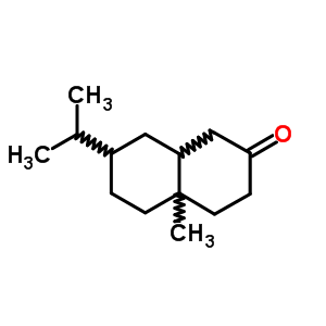 4alpha-甲基-7-丙-2-基-1,3,4,5,6,7,8,8alpha-八氫萘-2-酮結(jié)構(gòu)式_54594-42-2結(jié)構(gòu)式