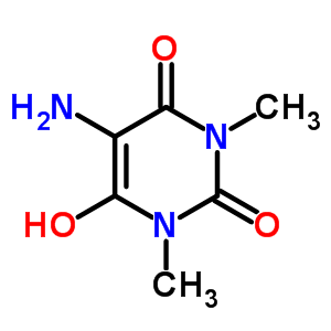 5-Amino-6-hydroxy-1,3-dimethyl-pyrimidine-2,4-dioneStructure,54632-31-4Structure 5-Amino-6-hydroxy-1,3-dimethyl-pyrimidine-2,4-dione Structure,54632-31-4Structure