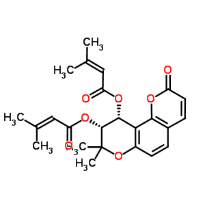 Disenecioyl-cis-khellactoneStructure,54676-88-9Structure Disenecioyl-cis-khellactone Structure,54676-88-9Structure