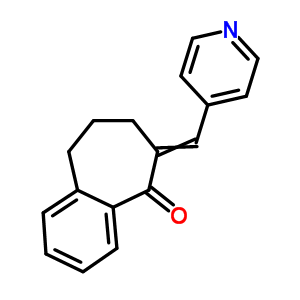5H-benzocyclohepten-5-one,6,7,8,9-tetrahydro-6-(4-pyridinylmethylene)-Structure,54752-39-5Structure 5H-benzocyclohepten-5-one,6,7,8,9-tetrahydro-6-(4-pyridinylmethylene)- Structure,54752-39-5Structure