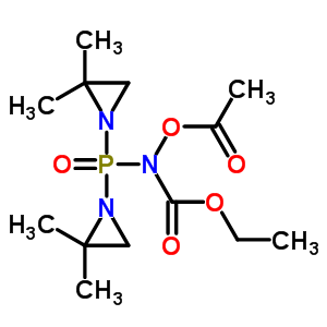 N-乙酰基氧基-n-[雙(2,2-二甲基-1-氮丙啶)膦]氨基甲酸乙酯結(jié)構(gòu)式_54805-59-3結(jié)構(gòu)式