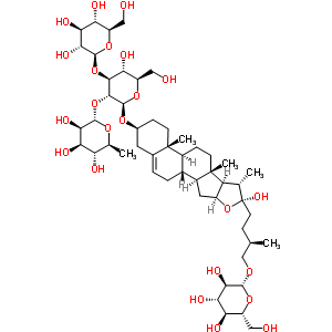 原纖細薯蕷皂甙結構式_54848-30-5結構式