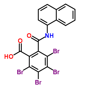 2,3,4,5-四溴-6-[(1-萘氨基)羰基]-苯甲酸結(jié)構(gòu)式_54914-90-8結(jié)構(gòu)式