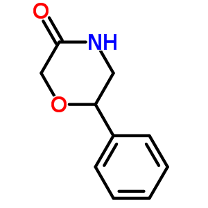 6-苯基-嗎啉-3-酮結(jié)構(gòu)式_5493-95-8結(jié)構(gòu)式