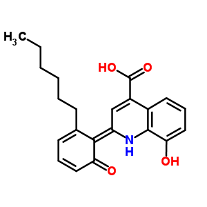 2-(2-Hydroxy-5-n-hexylphenyl)-8-quinolinol-4-carboxylic acidStructure,55066-81-4Structure 2-(2-Hydroxy-5-n-hexylphenyl)-8-quinolinol-4-carboxylic acid Structure,55066-81-4Structure