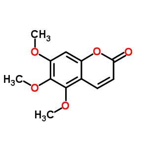 5,6,7-TrimethoxycoumarinStructure,55085-47-7Structure 5,6,7-Trimethoxycoumarin Structure,55085-47-7Structure