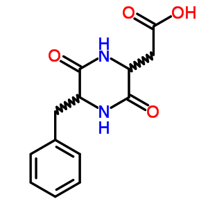 3-Carboxymethyl-6-benzyl-2,5-diketopiperazineStructure,55102-13-1Structure 3-Carboxymethyl-6-benzyl-2,5-diketopiperazine Structure,55102-13-1Structure
