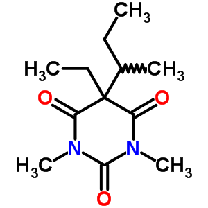 5-Ethyl-1,3-dimethyl-5-sec-butylbarbituric acidStructure,55134-03-7Structure 5-Ethyl-1,3-dimethyl-5-sec-butylbarbituric acid Structure,55134-03-7Structure