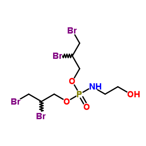N-(2-hydroxyethyl)amidophosphoric acid bis(2,3-dibromopropyl) esterStructure,55190-39-1Structure N-(2-hydroxyethyl)amidophosphoric acid bis(2,3-dibromopropyl) ester Structure,55190-39-1Structure