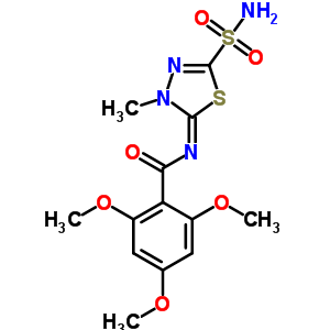 N-(4,5-二氫-4-甲基-2-磺?；?1,3,4-噻二唑-5-基)-2,4,6-三甲氧基苯甲酰胺結(jié)構(gòu)式_55217-92-0結(jié)構(gòu)式