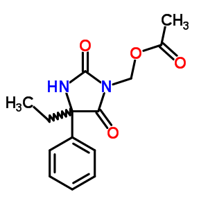 3-[(乙?；趸?甲基]-5-乙基-5-苯基乙內(nèi)酰脲結(jié)構(gòu)式_55251-14-4結(jié)構(gòu)式