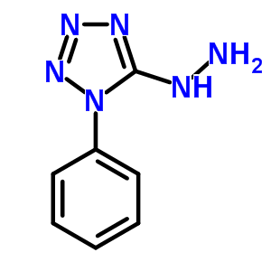 1H-tetrazole,5-hydrazinyl-1-phenyl-Structure,5533-43-7Structure 1H-tetrazole,5-hydrazinyl-1-phenyl- Structure,5533-43-7Structure