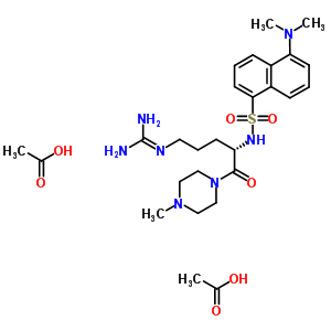 Dansyl-arginine-methylpiperidine amideStructure,55381-97-0Structure Dansyl-arginine-methylpiperidine amide Structure,55381-97-0Structure