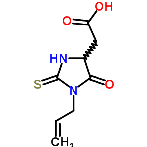 (1-烯丙基-5-氧代-2-硫氧代-咪唑啉-4-基)-乙酸結(jié)構(gòu)式_55523-05-2結(jié)構(gòu)式