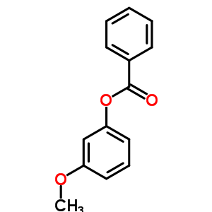 3-甲氧基苯酚 1-苯甲酸結(jié)構(gòu)式_5554-24-5結(jié)構(gòu)式
