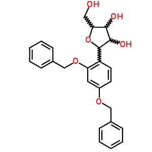 (S)-(9CI)-1,4-脫水-1-C-[2,4-雙(苯基甲氧基)苯基]-D-核糖醇結(jié)構(gòu)式_55583-07-8結(jié)構(gòu)式