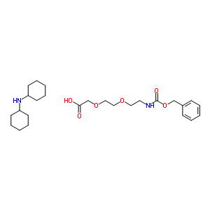 Dicyclohexylamine 3-oxo-1-phenyl-2,7,10-trioxa-4-azadodecan-12-oateStructure,560088-84-8Structure Dicyclohexylamine 3-oxo-1-phenyl-2,7,10-trioxa-4-azadodecan-12-oate Structure,560088-84-8Structure