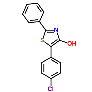 4-Thiazolol,5-(4-chlorophenyl)-2-phenyl-Structure,56526-39-7Structure 4-Thiazolol,5-(4-chlorophenyl)-2-phenyl- Structure,56526-39-7Structure