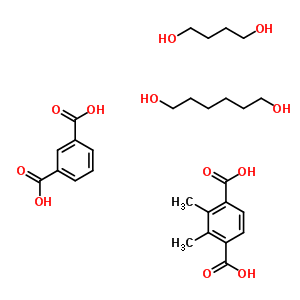 1,3-Benzenedicarboxylic acid, polymer with 1,4-butanediol, dimethyl 1,4-benzenedicarboxylate and 1,6-hexanediolStructure,56529-00-1Structure 1,3-Benzenedicarboxylic acid, polymer with 1,4-butanediol, dimethyl 1,4-benzenedicarboxylate and 1,6-hexanediol Structure,56529-00-1Structure
