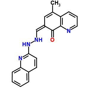 7-Quinolinecarboxaldehyde,8-hydroxy-5-methyl-, 2-(2-quinolinyl)hydrazoneStructure,5659-13-2Structure 7-Quinolinecarboxaldehyde,8-hydroxy-5-methyl-, 2-(2-quinolinyl)hydrazone Structure,5659-13-2Structure