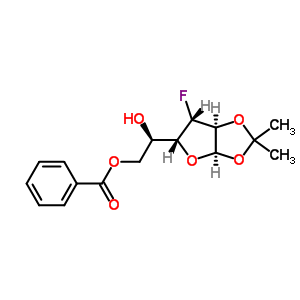 6-O-benzoyl-3-deoxy-3-fluoro-1,2-o-isopropylidene-alpha-d-glucofuranoseStructure,56632-74-7Structure 6-O-benzoyl-3-deoxy-3-fluoro-1,2-o-isopropylidene-alpha-d-glucofuranose Structure,56632-74-7Structure