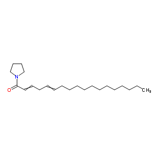 1-(1-Pyrrolidinyl)-2,5-octadecadien-1-oneStructure,56666-48-9Structure 1-(1-Pyrrolidinyl)-2,5-octadecadien-1-one Structure,56666-48-9Structure