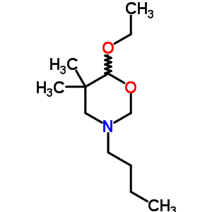 2H-1,3-oxazine,3-butyl-6-ethoxytetrahydro-5,5-dimethyl-Structure,56673-04-2Structure 2H-1,3-oxazine,3-butyl-6-ethoxytetrahydro-5,5-dimethyl- Structure,56673-04-2Structure