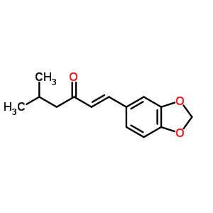 5-甲基-1-(1,3-苯并二氧雜環(huán)戊烯l-5-基)-1-己烯-3-酮結(jié)構(gòu)式_56750-95-9結(jié)構(gòu)式