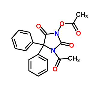 1-乙?；?3-乙酰氧基-5,5-二苯基乙內(nèi)酰脲結(jié)構(gòu)式_56775-94-1結(jié)構(gòu)式