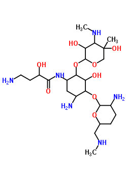 N(1)-(4-amino-2-hydroxy-1-oxobutyl)sagamicinStructure,56824-15-8Structure N(1)-(4-amino-2-hydroxy-1-oxobutyl)sagamicin Structure,56824-15-8Structure