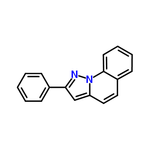 2-苯基吡唑并(1,5-a)喹啉結(jié)構(gòu)式_56983-96-1結(jié)構(gòu)式