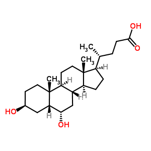 (3Beta,5beta,6alpha)-3,6-dihydroxycholan-24-oic acidStructure,570-84-3Structure (3Beta,5beta,6alpha)-3,6-dihydroxycholan-24-oic acid Structure,570-84-3Structure