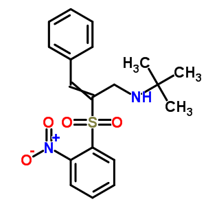 n-(1,1-二甲基乙基)-2-[(2-硝基苯基)磺?；鵠-3-苯基-2-丙烯-1-胺結(jié)構(gòu)式_57109-83-8結(jié)構(gòu)式