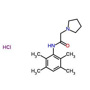 N-(2,3,5,6-tetramethylphenyl)-1-pyrrolidineacetamide monohydrochlorideStructure,57115-99-8Structure N-(2,3,5,6-tetramethylphenyl)-1-pyrrolidineacetamide monohydrochloride Structure,57115-99-8Structure