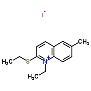 1-Ethyl-2-(ethylthio)-6-methyl-quinolinium iodideStructure,57218-68-5Structure 1-Ethyl-2-(ethylthio)-6-methyl-quinolinium iodide Structure,57218-68-5Structure