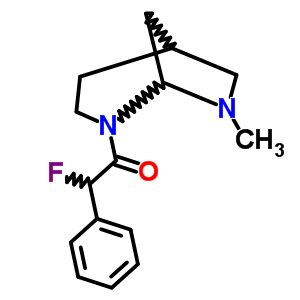 3-[氟(苯基)乙?；鵠-8-甲基-3,8-二氮雜雙環(huán)[3.2.1]辛烷結(jié)構(gòu)式_57269-25-7結(jié)構(gòu)式