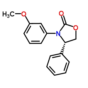 (S)-3-(3-甲氧基苯基)-4-苯基噁唑啉-2-酮結(jié)構(gòu)式_572923-03-6結(jié)構(gòu)式