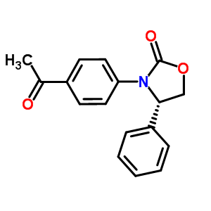 (S)-3-(4-乙酰基苯基)-4-苯基噁唑啉-2-酮結(jié)構(gòu)式_572923-21-8結(jié)構(gòu)式