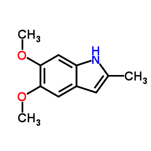 1H-indole,5,6-dimethoxy-2-methyl-Structure,57330-45-7Structure 1H-indole,5,6-dimethoxy-2-methyl- Structure,57330-45-7Structure