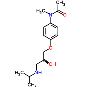 N-[4-[2-羥基-3-[(1-甲基乙基)氨基]丙氧基]苯基]-n-甲基乙酰胺結(jié)構(gòu)式_57494-85-6結(jié)構(gòu)式