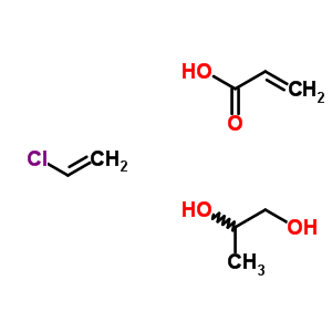 2-Propenoic acid, monoester with 1,2-propanediol, polymer with chloroetheneStructure,57495-45-1Structure 2-Propenoic acid, monoester with 1,2-propanediol, polymer with chloroethene Structure,57495-45-1Structure