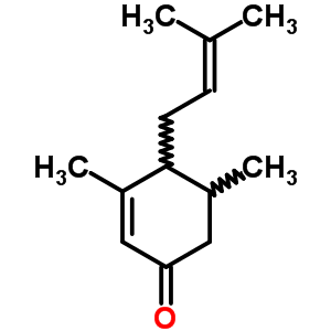 3,5-Dimethyl-4-(3-methylbut-2-enyl)cyclohex-2-en-1-oneStructure,57523-94-1Structure 3,5-Dimethyl-4-(3-methylbut-2-enyl)cyclohex-2-en-1-one Structure,57523-94-1Structure