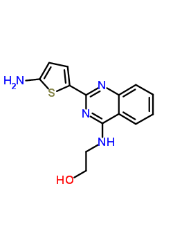 2-[[2-(5-氨基-2-噻吩)-4-喹唑啉yl]氨基]乙醇結構式_57584-56-2結構式