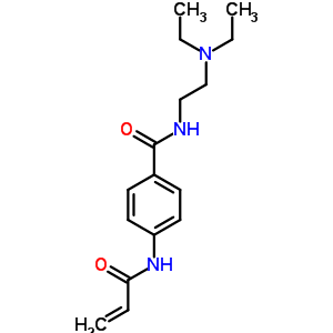 N-(2-diethylaminoethyl)-4-(prop-2-enoylamino)benzamideStructure,57631-93-3Structure N-(2-diethylaminoethyl)-4-(prop-2-enoylamino)benzamide Structure,57631-93-3Structure